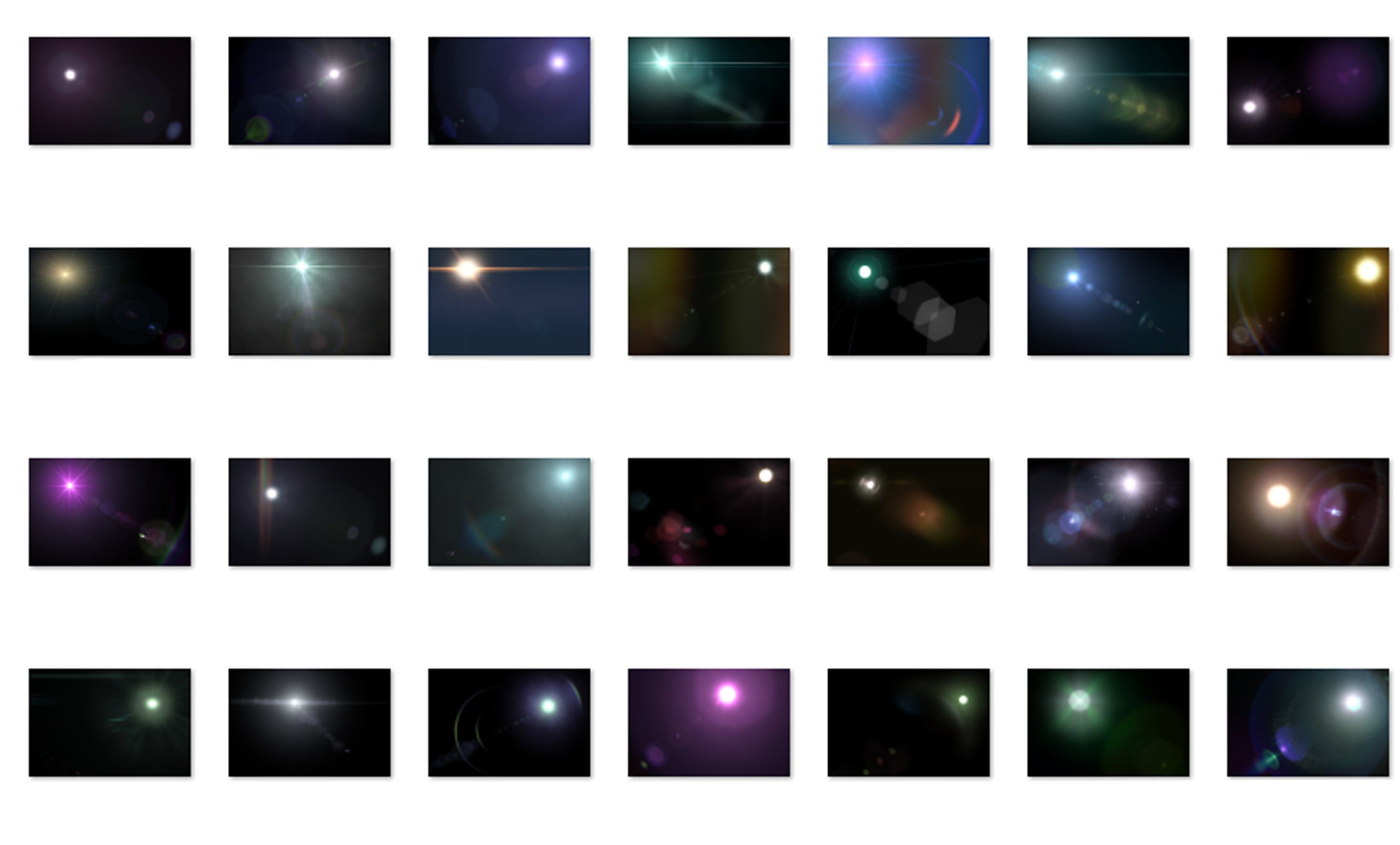 15 Lens Flares Brushes 100 Lens Flares Overlay Set Etsy