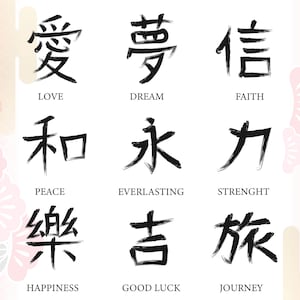 Japanse Kanji afdrukbaar - Kanji SVG/PNG-bestanden voor knutselen en ontwerpen