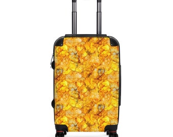 Yellow Watercolor on Suitcase