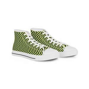 Neon High Tops Sneakers, Men&#39;s Fashion Shoes, Black Athletic Shoes, Streetwear Sneakers, Cool Tennis Shoes for Guys