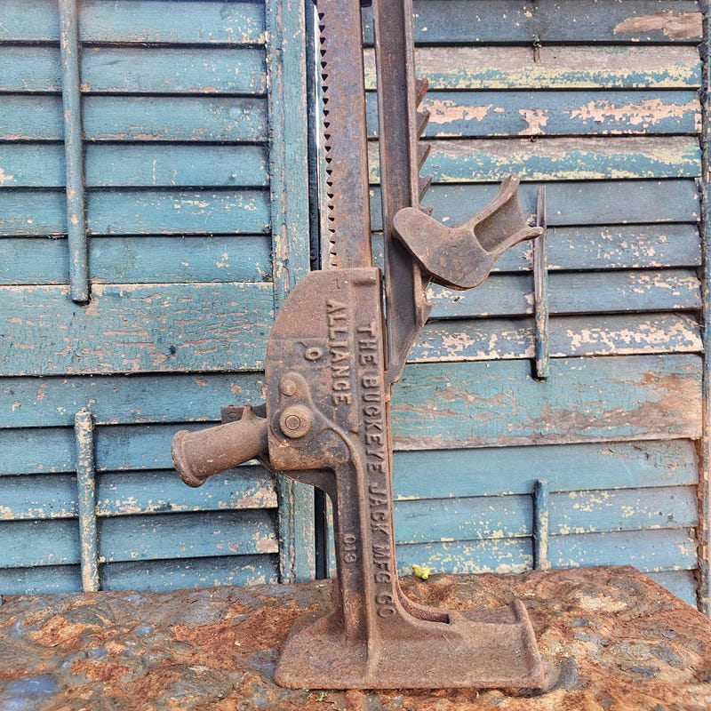 Antique Car Jack - Etsy