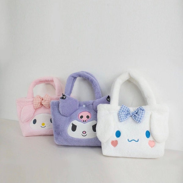 Sanrio Plush Bag ( My Melody, Kuromi, Cinnamon Roll)