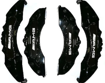 4PC Brake Caliper Covers Mercedes AMG Black / Mercedes Accessories / Car Accessories