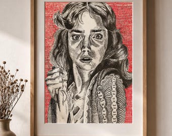 Póster ilustrado de la película Suspiria (1977)