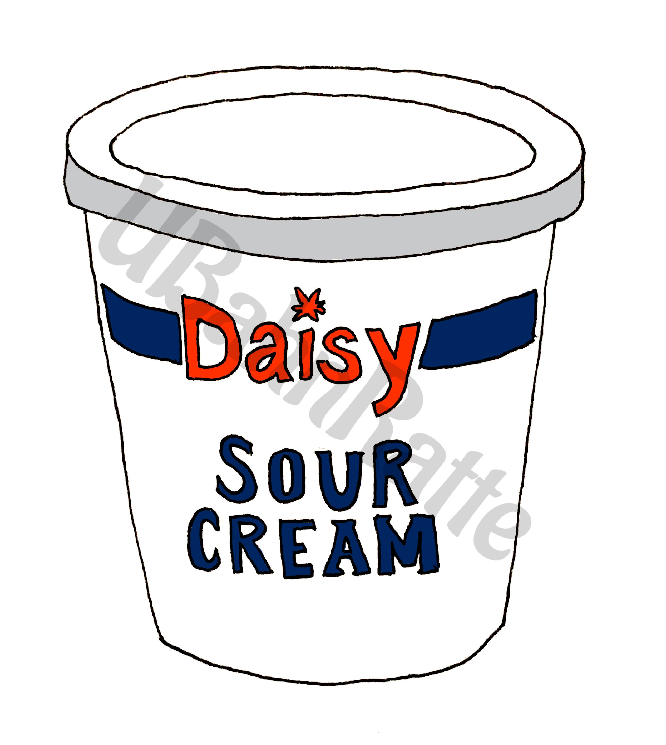 Daisy Sour Cream Doodle Downloadable - Etsy