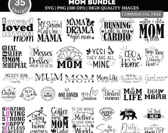Pacote Mãe SVG PNG | Dia das Mães SVG| Mãe svg| Vida de mãe svg| Menina Mãe svg| Mamãe svg| Mãe engraçada svg| Citações de mamãe svg| Mãe abençoada png