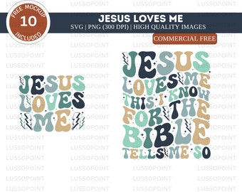 Jesus loves Me This SVG PNG| Christian Png| Aesthetic Png| Biblical Shirt Svg| Christian Shirt| Faith Svg| Religious shirt|  Faith Svg