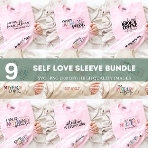 Boho Selbstliebe SVG PNG Bundle | Motivierendes SVG-Bundle | Inspirierendes SVG-Bundle| Bevollmächtigte Frauen geschnitten Datei | Tägliche positive Affirmation