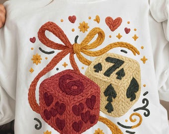 Faux Yarn Six Seven Valentine Png, Dice 6 7 Png Sublimation, Funny Coquette Valentine Png, Playing Cards Valentine Png (Digital Download)