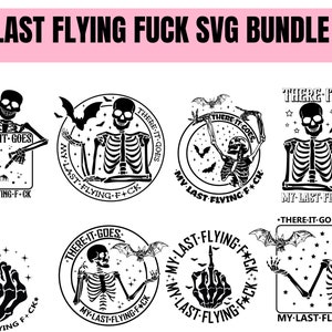 Tam idzie mój ostatni latający pieprzyć SVG| Mój ostatni latający pieprzyć nietoperz PNG| Zabawny szkielet Halloween Bundle| Szkielet SVG| Mój ostatni latający SVG Png