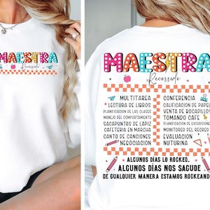 Spanish Teacher Tour PNG| Maestra PNG| Teach Love Inspire Png| Teacher Appreciation Png| Summer Teacher Png| Maestra shirt Design