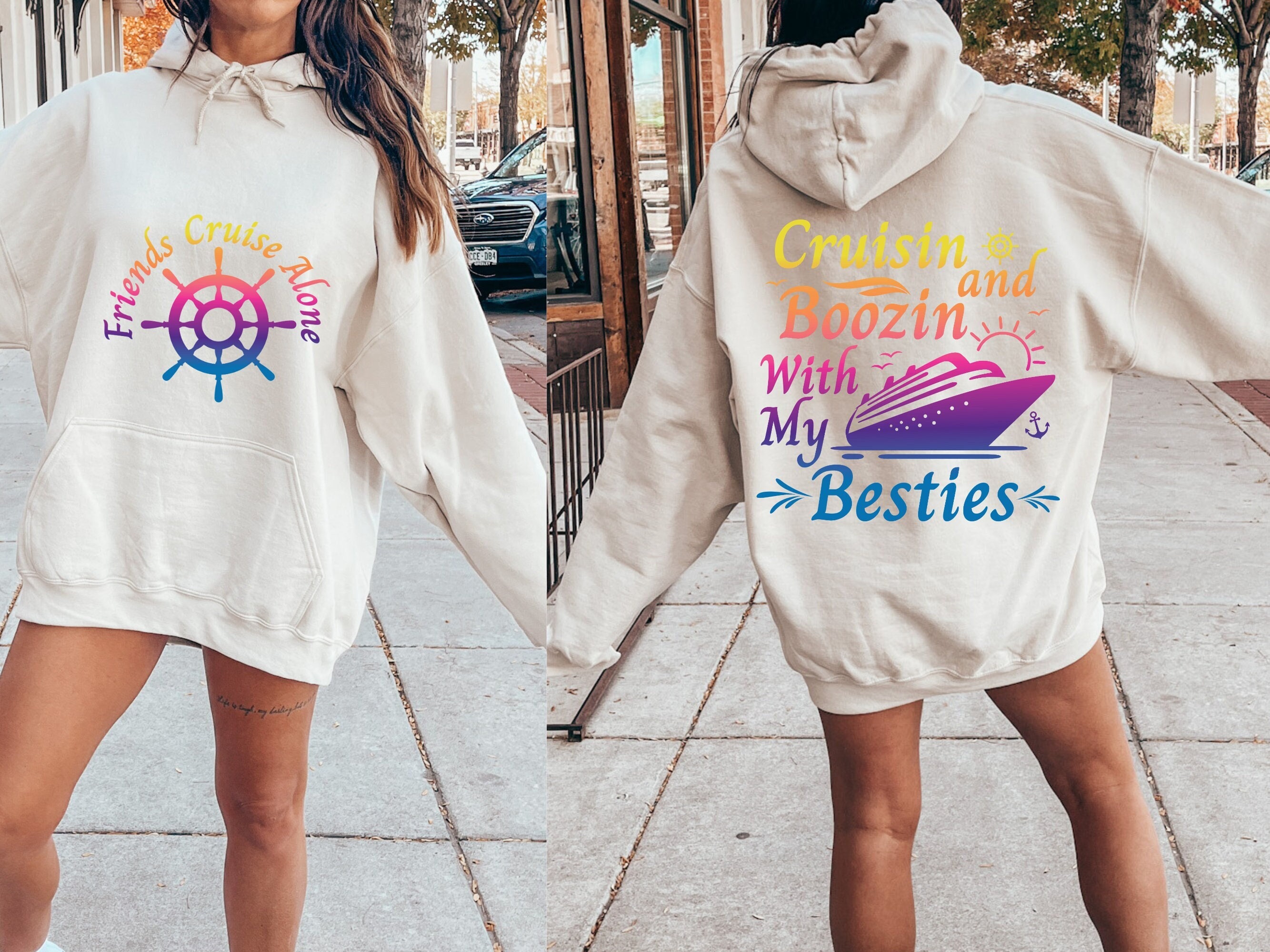Cruisin and Boozin With My Besties SVG Free Mockup Included - Etsy