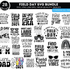 Día de campo SVG PNG 2024 Paquete/ Maestro Svg/ Día de campo Svg/ Último día de escuela Svg/ Camisa divertida de maestro Svg/ Camisa de día de campo SVG/ Día de campo