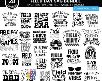Field Day SVG PNG 2024 Bundle| Teacher Svg| Field Day Svg| Last Day of School Svg| Funny Teacher Shirt Svg| Field Day Shirt SVG|  Field Day