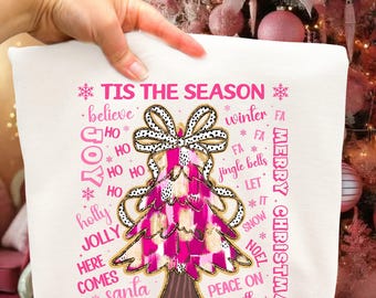 Es la temporada Png, Coqueta navideña Png, Árbol de Navidad Png, Vacaciones retro Png, Lazo de coqueta de Papá Noel, Sublimación navideña