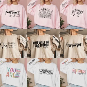 Positive Quotes SVG PNG Bundle| Boho Motivational Svg Bundle| Self Love Svg Bundle| Inspirational Svg Bundle| Mental  Svg | Sleeve Svg Png