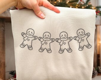 Gingerbread Man png, Retro Christmas Cookie Png, Gingerbread Shirt png, Preppy Christmas Png, Gingerbread Coquette Bow, Christmas Season Png