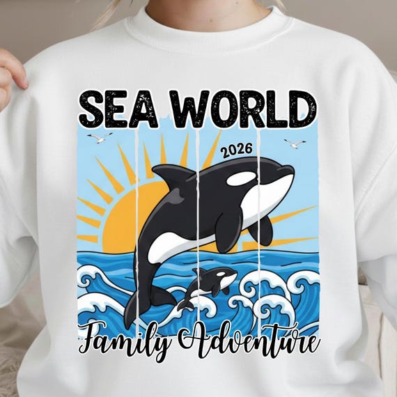 Sea World Family Vacation PNG, SeaWorld Adventure Png, Family Vacation 2026, Cruise Trip, Ocean Adventure Design, family vacation shirts