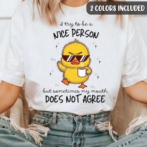 Grumpy Duck Png, Sarcastic Quotes Png, Funny Duck Png, Sassy Duck Clipart, Funny Tshirt Png (Digital Download)