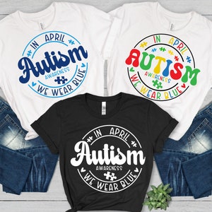 Conscientização sobre o autismo SVG PNG| Autismo Svg| Em abril usamos azul Svg| Design de camisa para autismo | Conscientização sobre o autismo png| Autismo Enigma Png| Seja gentil SVG