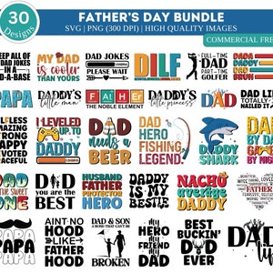 Vatertag SVG Bundle | Papa Leben PNG Bündel | Vatertagsgeschenk | Lustiger Vater Png | Papa Druck | Papa SVG | Familie svg