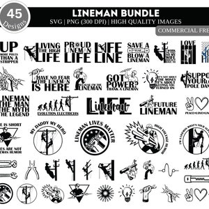 Electrician Lineman SVG PNG Bundle| Electrician Svg| Electrician Quotes Svg| Electrician Cricut Svg| Electrician Png| Proud Lineman Life