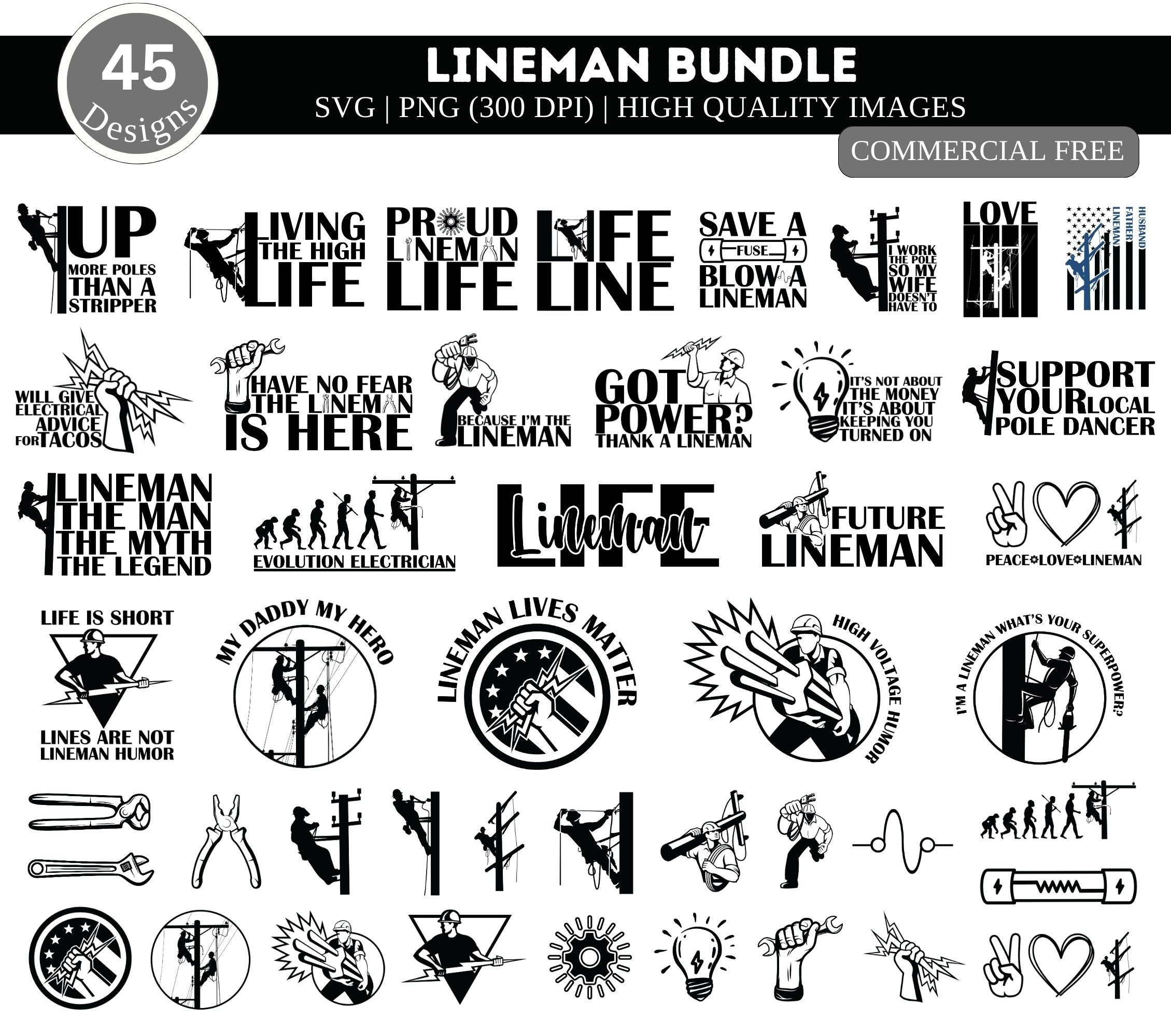 Electrician Lineman SVG PNG Bundle| Electrician Svg| Electrician Quotes Svg| Electrician Cricut Svg| Electrician Png| Proud Lineman Life