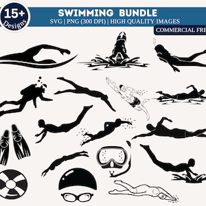 Schwimmer SVG Bundle| Schwimmen svg| Schwimmer Silhouetten| Schwimmer Clipart| Schwimmende Mama| Schwimmen svg| Sport svg| Schwimmer Vektor| Taucher SVG