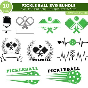 Pacchetto Pickleball SVG PNG/ Camicia Pickleball/ Divertente Pickelball Svg/ Pickleball Paddle Svg/ Regalo Pickleball/ Taglia File/ Pickelball Clipart