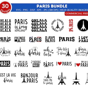 Lot Paris SVG PNG | Paris png| Tour Eiffel PNG | Monument Svg | Voyage SVG | Amoureux de Paris | France Svg | Voyage png