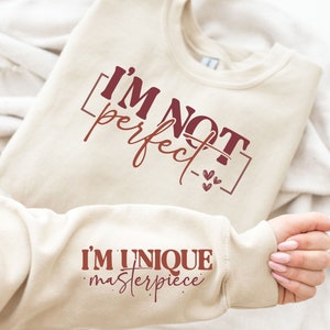 Non sono perfetto, sono un capolavoro unico SVG PNG/ Boho Inspirational Shirt Design/ Love Svg/ You Matter Always Svg/ Manica Svg/ Sii te stesso