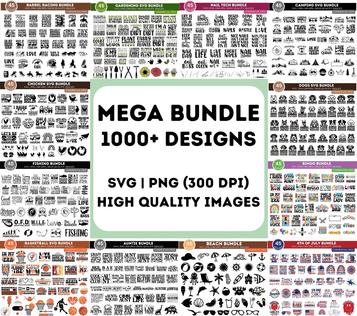 Mega Svg Bundle| All Files in Shop SVG| Entire Shop Bundle SVG ...