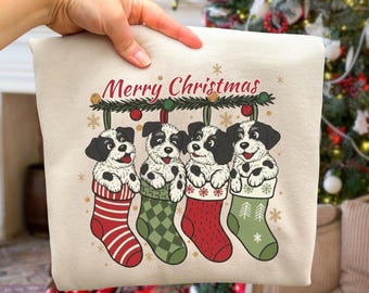 クリスマスの犬のお母さんのシャツのデザインPng、面白いクリスマスの犬のPng、ストッキングを履いたかわいい子犬のクリップアート、クリスマスのダックスフントPng、犬好きのPng