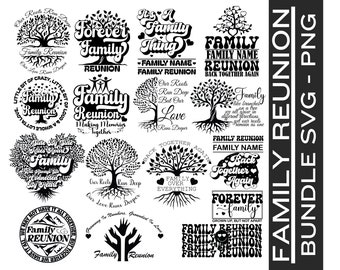 Family Reunion SVG Bundle| Family Tree With Quotation Svg| Tree With ...