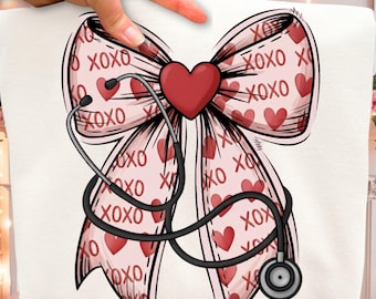 Kokette Krankenschwester PNG, rosa Valentinstag Krankenschwester Png, rote Schleife Png, Retro Krankenschwester Png, Krankenschwester Geschenk, Amor Lieblings-Krankenschwester Png, stillende Png