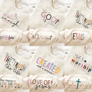 Christian SVG PNG Bundle| Religious svgl Sleeve Sweatshirt Svg| Bible Verse Shirt svg| Psalm svg| Jesus Svg| God Svg Png| Sleeve Bundle
