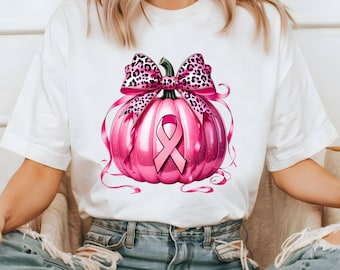 Breast Cancer Fall PNG, Breast Cancer Png, Pumpkin Breast Cancer Awareness Png, Fight Breast Cancer Ribbon Png, Pumpkin Faux Glitter Png