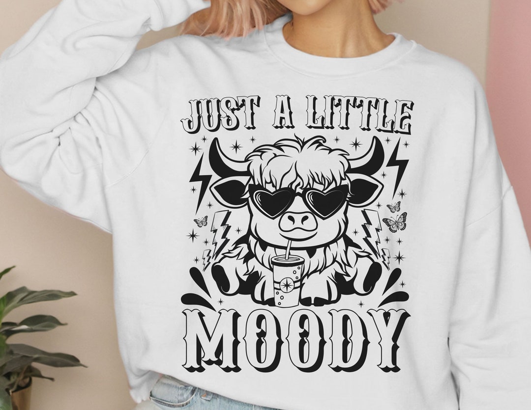 thumbnail image 2 of Just A Little Moody Moody Highland Cow Graphic By Digital Click Store 2 of 11