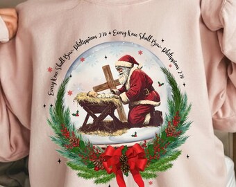 Escena de la Natividad PNG, Toda Rodilla Se Doblará PNG, Jesús Navidad, Papá Noel Navidad PNG, Navidad Vintage Png, Papá Noel Arrodillado, Niño Jesús