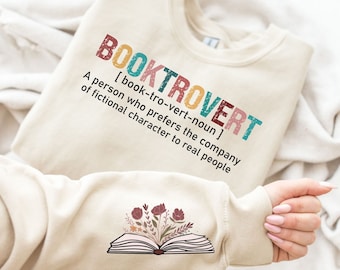 Booktrovert Book SVG PNG| Booktrovert Definition Png| Reading Funny Book Png| Book Lover Gift Png| Positive Quotes| Book Worm Sleeve Png