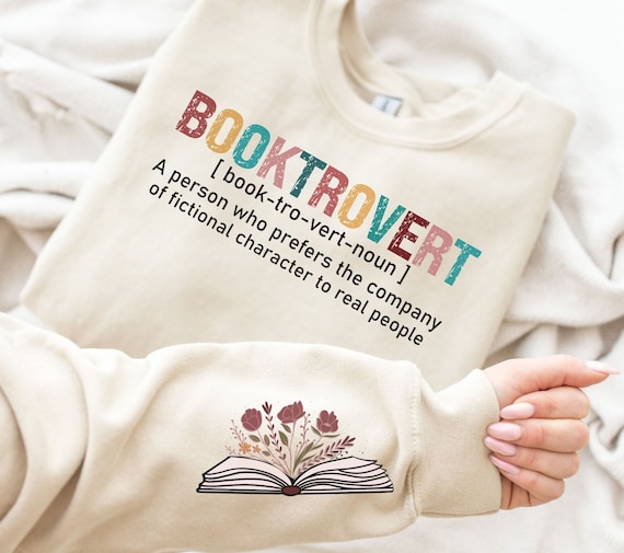 Booktrovert Book SVG PNG| Booktrovert Definition Png| Reading Funny Book Png| Book Lover Gift Png| Positive Quotes| Book Worm Sleeve Png
