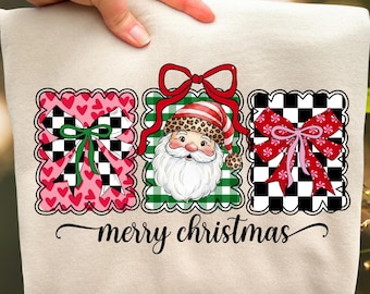Preppy Christmas PNG: Christmas Coquette Bow Png (Digital Download)