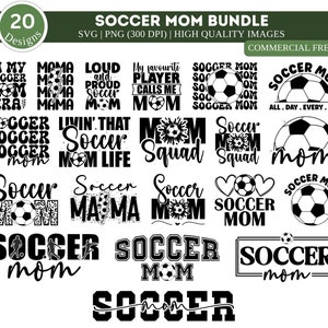 Paquete SVG PNG de mamá de fútbol/ Paquete SVG de fútbol/ Camisa de fútbol Svg/ Vida de mamá de fútbol Svg/ Mamá de apoyo Svg/ Paquete de svg deportivo/ Cortar archivo Cricut