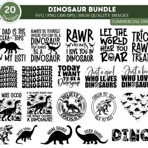 Jurassic Park Dinosaurier SVG Bundle| Geburtstagspaket | T-Rex SVG Bündel | kinder t-rex svg | T-Rex | Kleines Mädchen / Junge Shirt Cricut und Silhouette