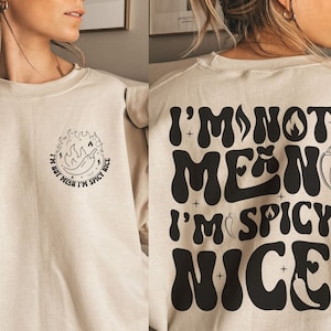 Ik ben niet gemeen dat ik pittig ben, mooie SVG, png | Sarcasme, png| Grappig citaat Svg | Snarky-svg | Grappige volwassen Svg | Sarcastische Svg| Trendy grappig ontwerp, png