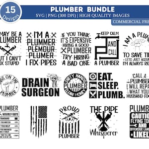 Plumber SVG Bundle| Pluming SVG Bundle| Plumber Svg| Plumber Quotes Svg| Plumber Cricut Svg| Handyman Svg| Plumber Png