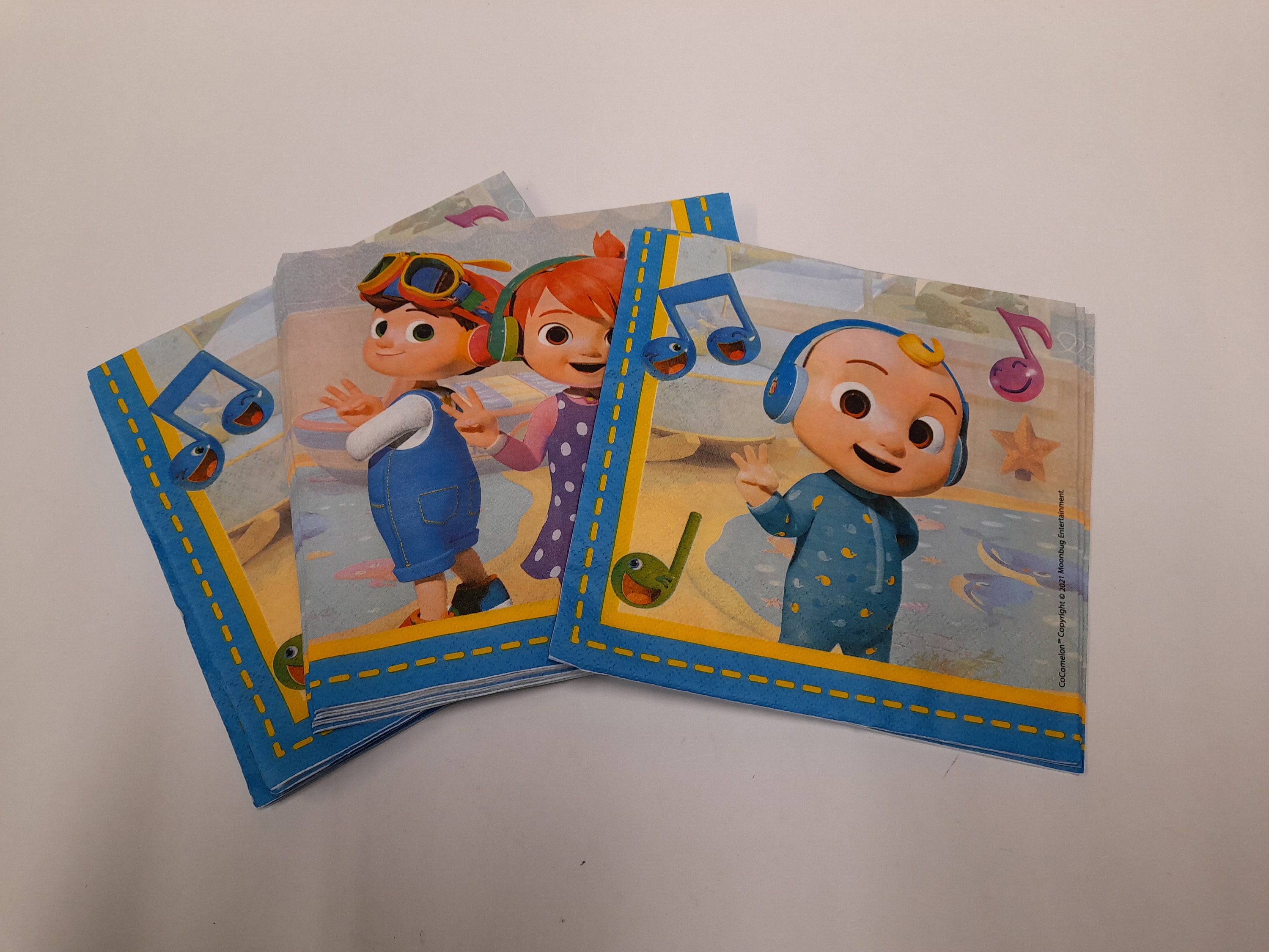 Cocomelon Party Paper Partyware Items. Includes Paper Plates, Paper ...