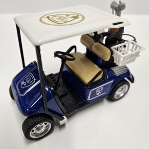 Golf Gift Golfer Retirement Present Blue Mini Golf Cart Cake Topper Golf Buggy Model Golfing Gift Golf Birthday Present