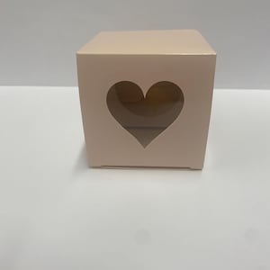 Pack of 10 pink cupcake boxes pink heart cupcake box cupcake box cake box cupcakes baking cakes wedding  anniversary birthday cake birthday