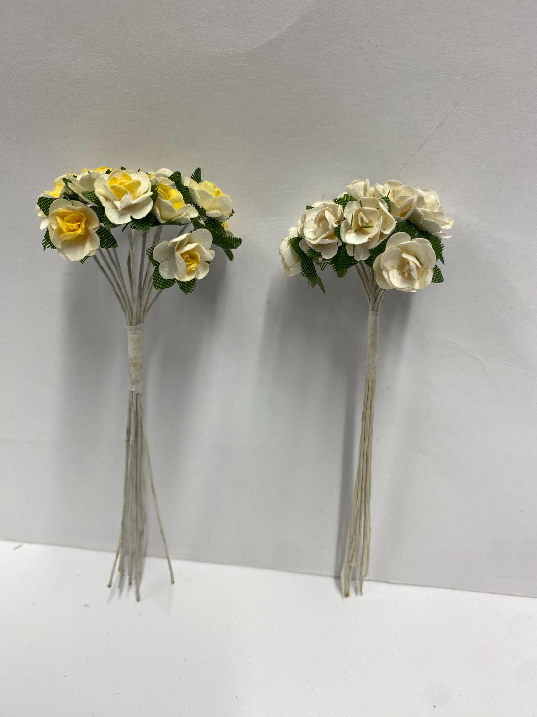 Mini Tea Roses Miniature Tea Rose Bouquet: Cake & Flower Arranging (4-inch) - Etsy UK